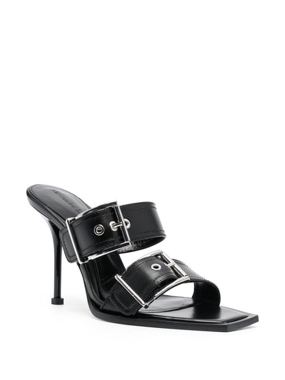Alexander McQueen 100mm Buckled Leather Sandals