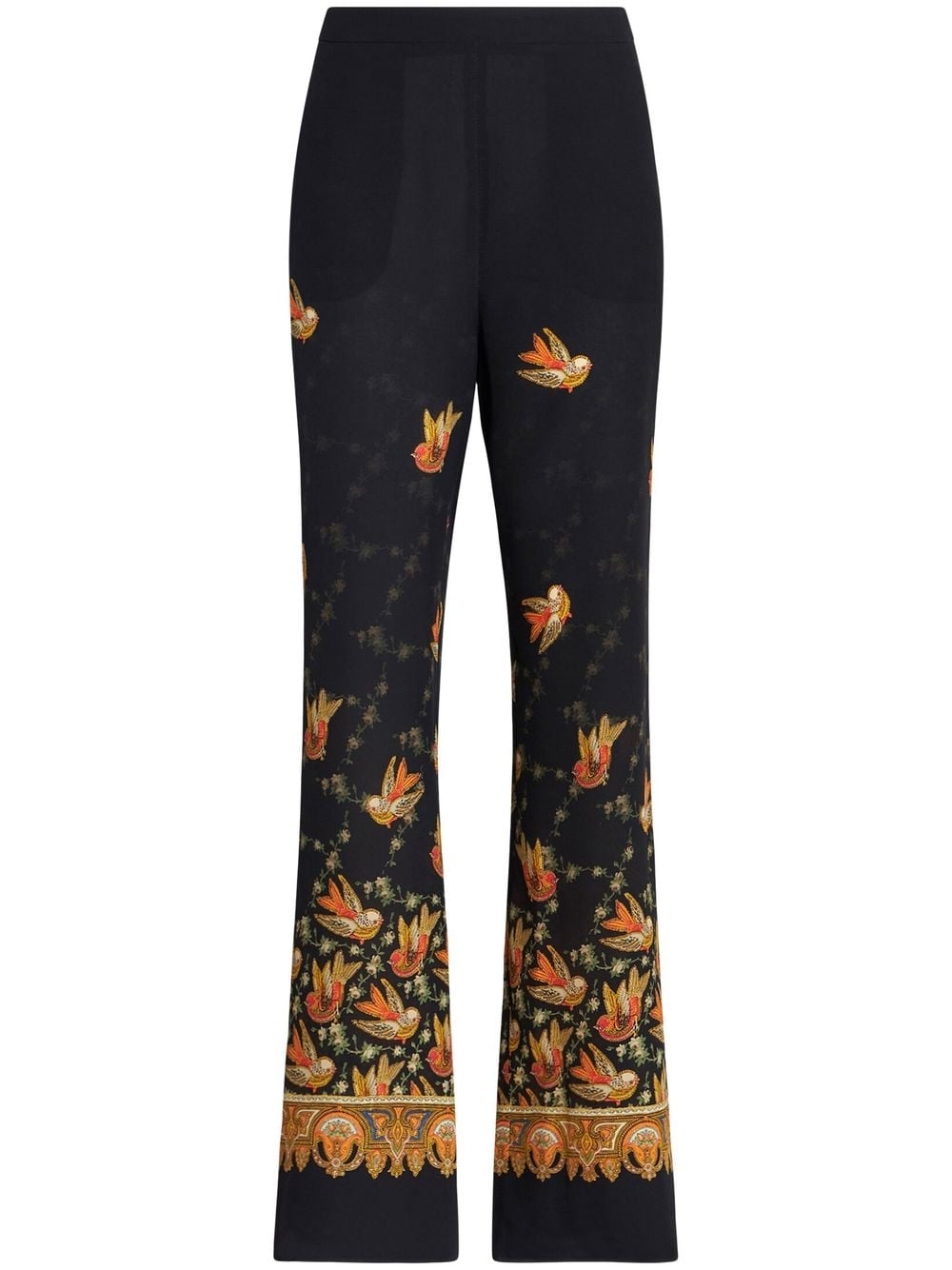Etro Straight trousers with paisley print