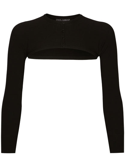 Dolce & Gabbana cropped button-fastening cardigan