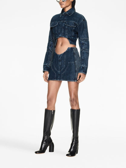 Off White Cropped denim jacket