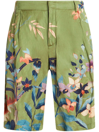 Etro Flowered Bermuda shorts
