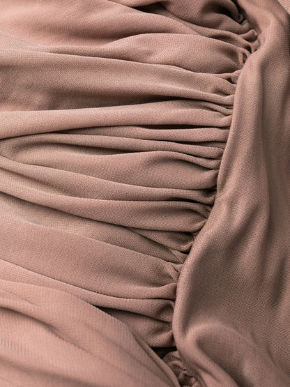 Saint Laurent Sleeveless Draped Minidress
