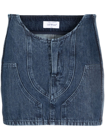 Off White Denim mini skirt