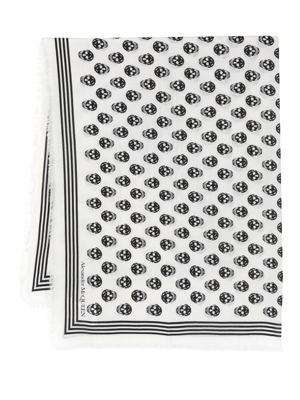 Alexander McQueen Skull wool scarf