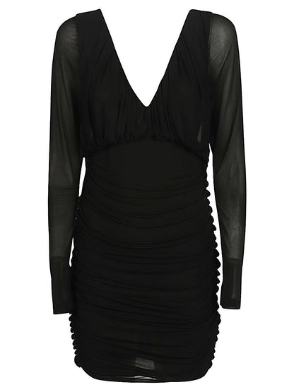 Saint Laurent Short dress with V-neck