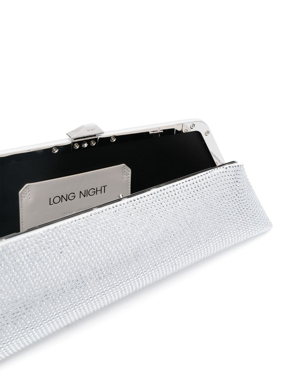 The Attico Long Night crystal-embellished clutch bag
