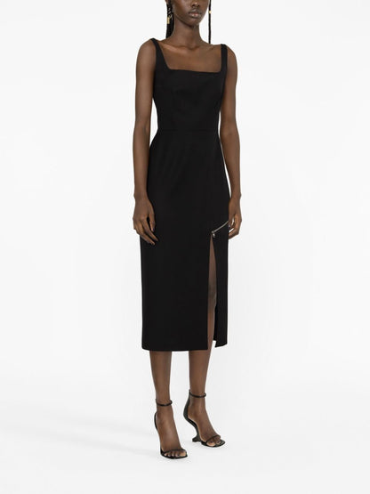 Alexander McQueen zip-embellished Midi Dress