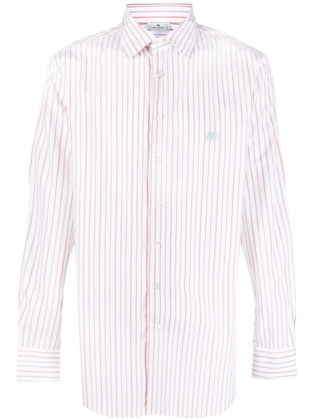 Etro Striped shirt with embroidery