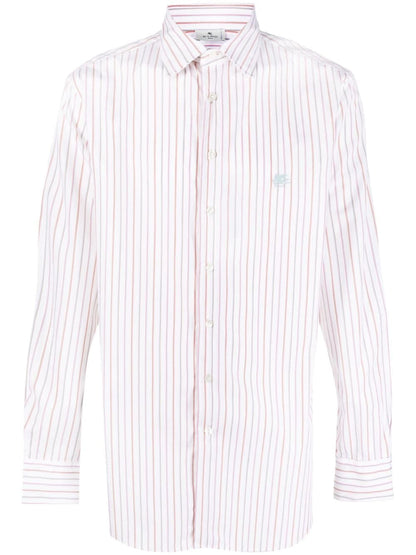 Etro Striped shirt with embroidery