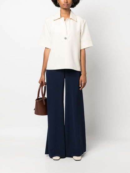 Gianluca Capannolo Satin wide leg trousers