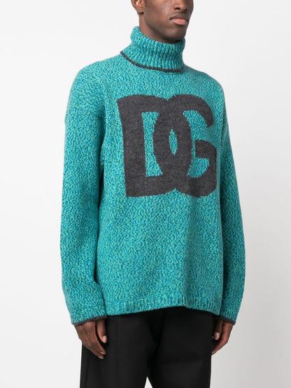 Dolce & Gabbana intarsia-knit logo jumper