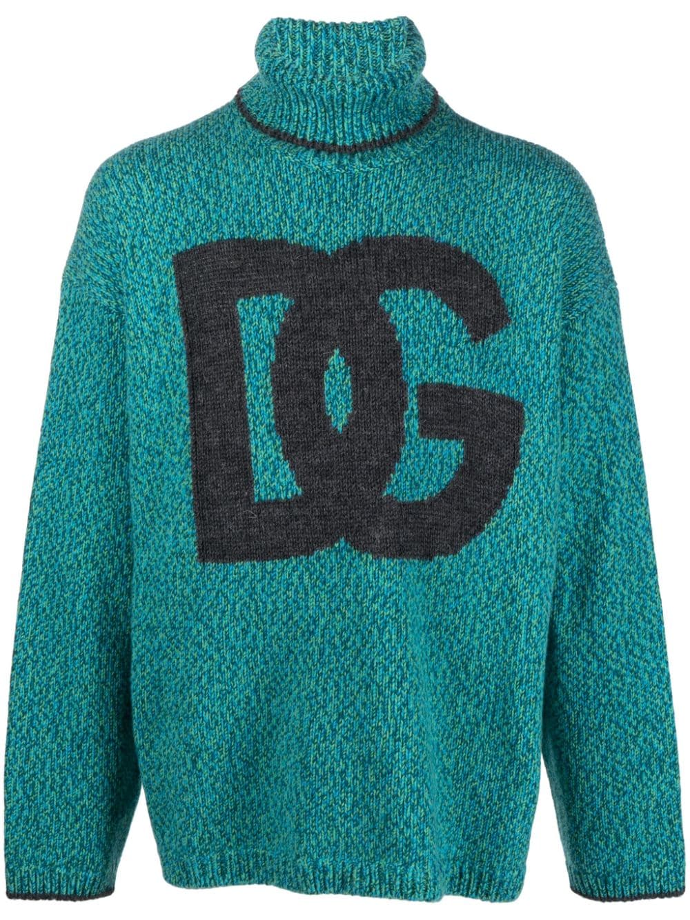 Dolce & Gabbana intarsia-knit logo jumper