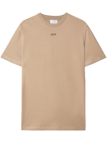 Off White Logo cotton t-shirt