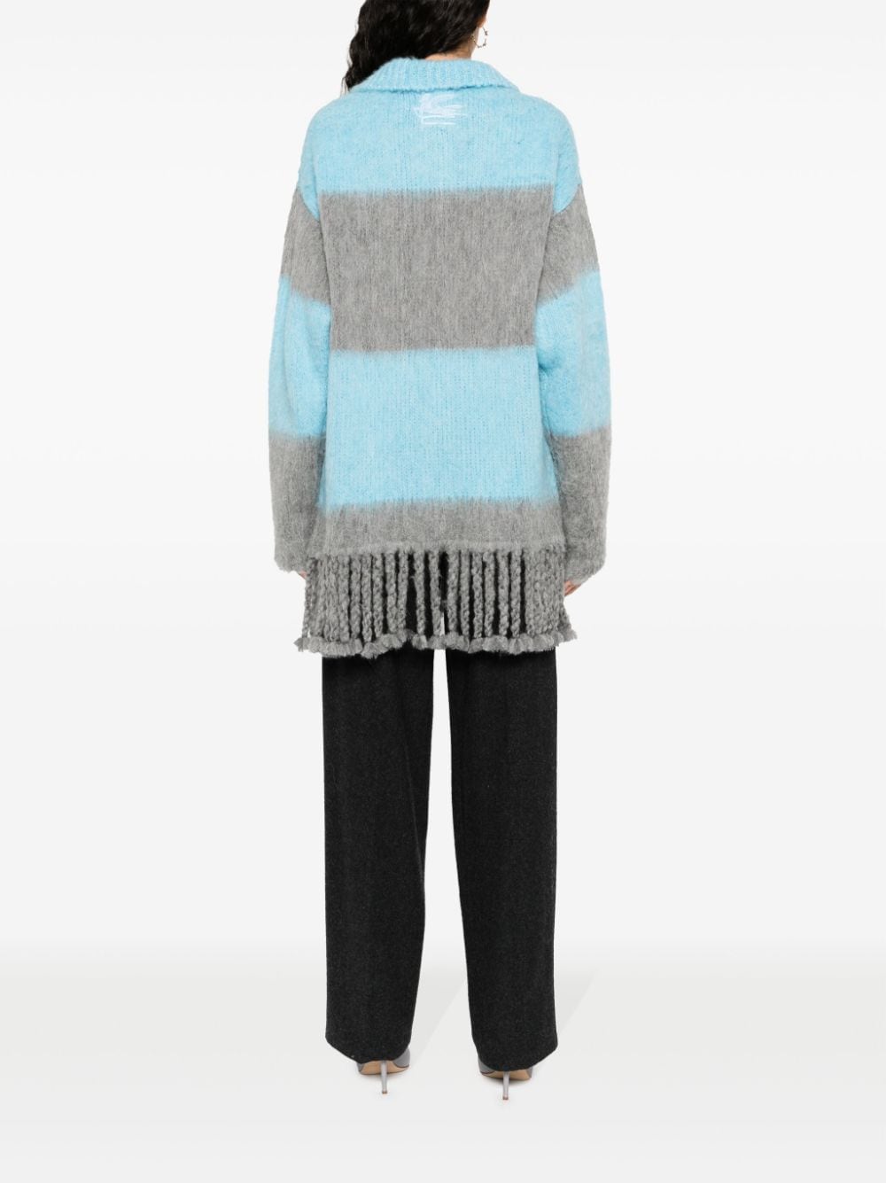 Etro Fringed-edge sweater minidress