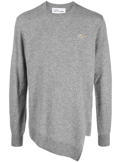 Comme Des Garcons x Lacoste Asymmetric Wool Sweater