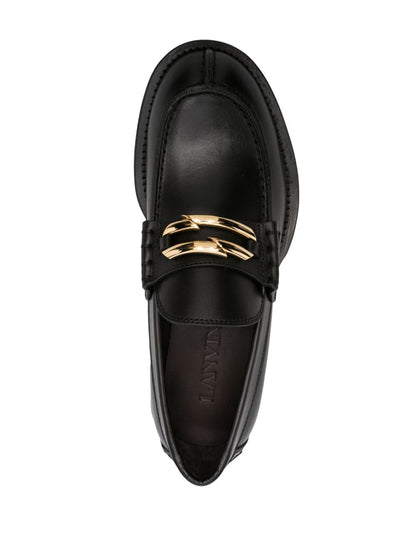 Lanvin Black Medley Leather Loafers
