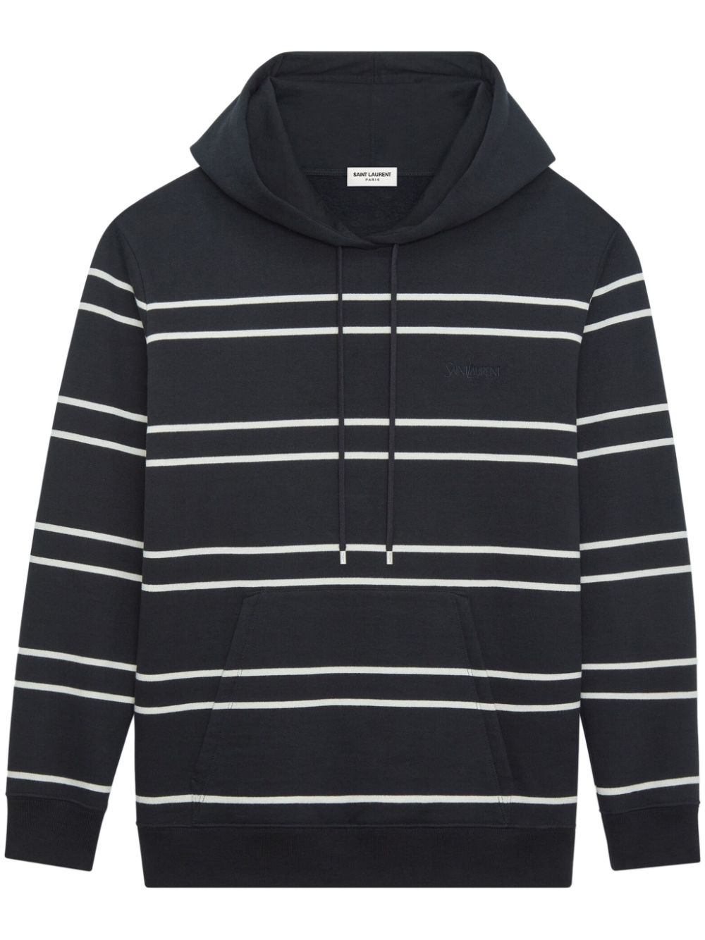 Saint Laurent striped cotton hoodie