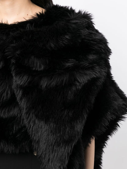 Comme Des Garcons Fur-design cropped blouse