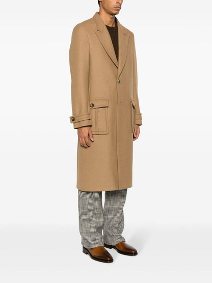 Etro Single-breasted wool-blend coat