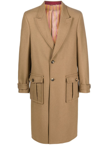 Etro Single-breasted wool-blend coat