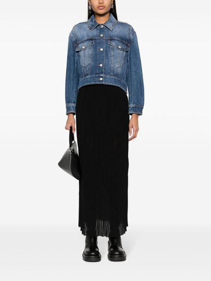 Alexander McQueen Cropped denim jacket