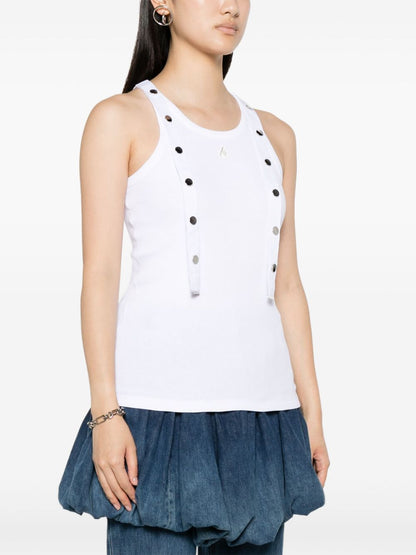 The Attico Ribbed cotton tank top