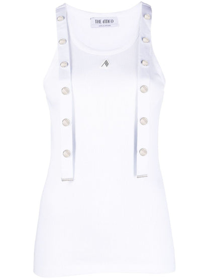 The Attico Ribbed cotton tank top
