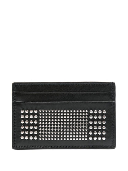 Alexander McQueen Studded leather card case