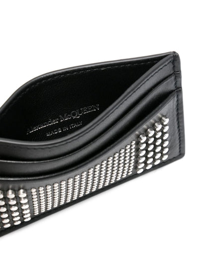 Alexander McQueen Studded leather card case