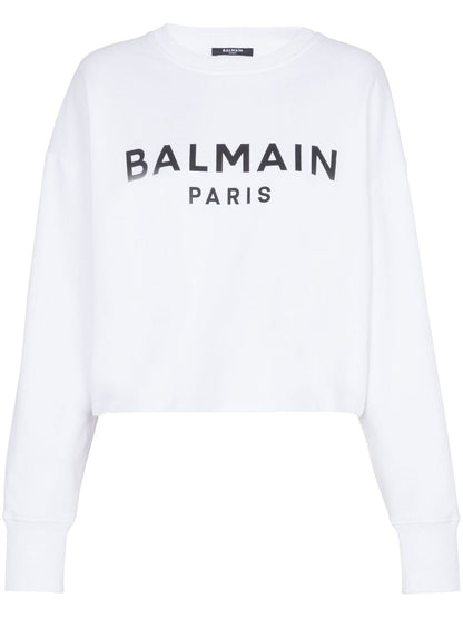 Balmain Logo-print cotton sweatshirt