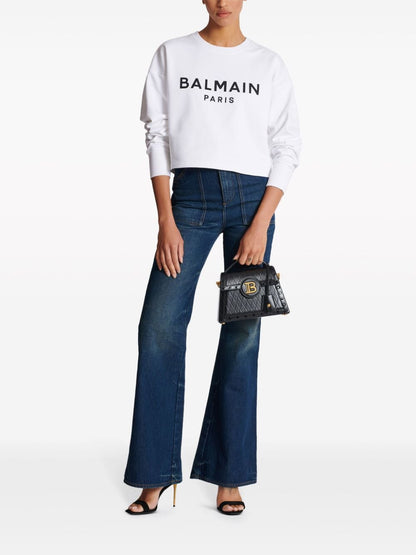 Balmain Logo-print cotton sweatshirt