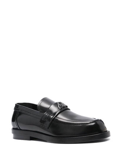 Alexander McQueen logo-plaque Leather Loafers