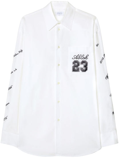 Off White Shirt with embroidery