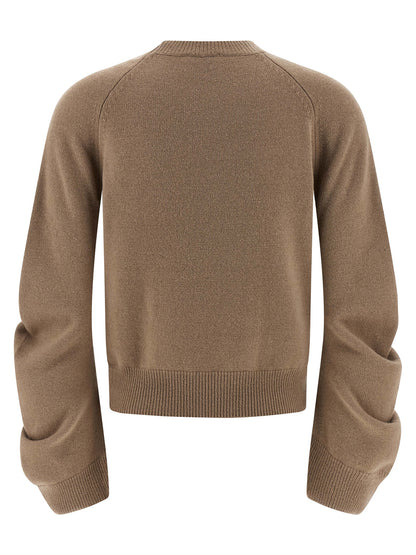 Nude Curved Sleeve Sweater