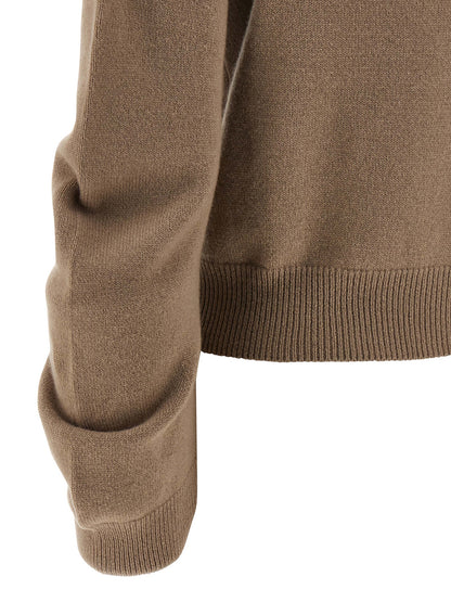 Nude Curved Sleeve Sweater