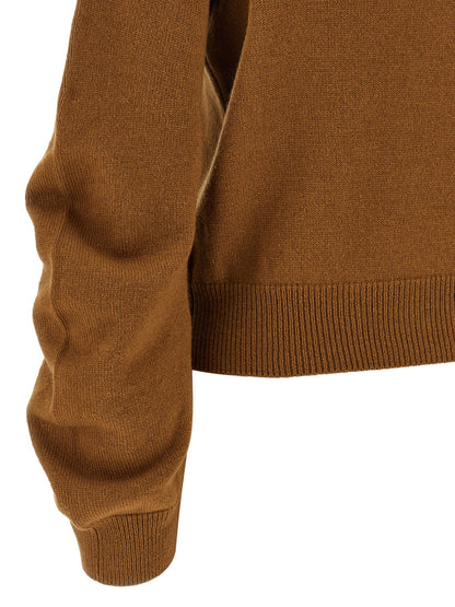 Nude Curved Sleeve Sweater