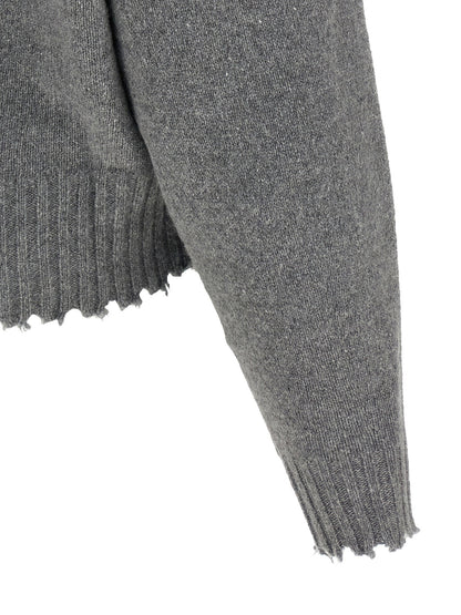 Nude Fringed Hem Sweater