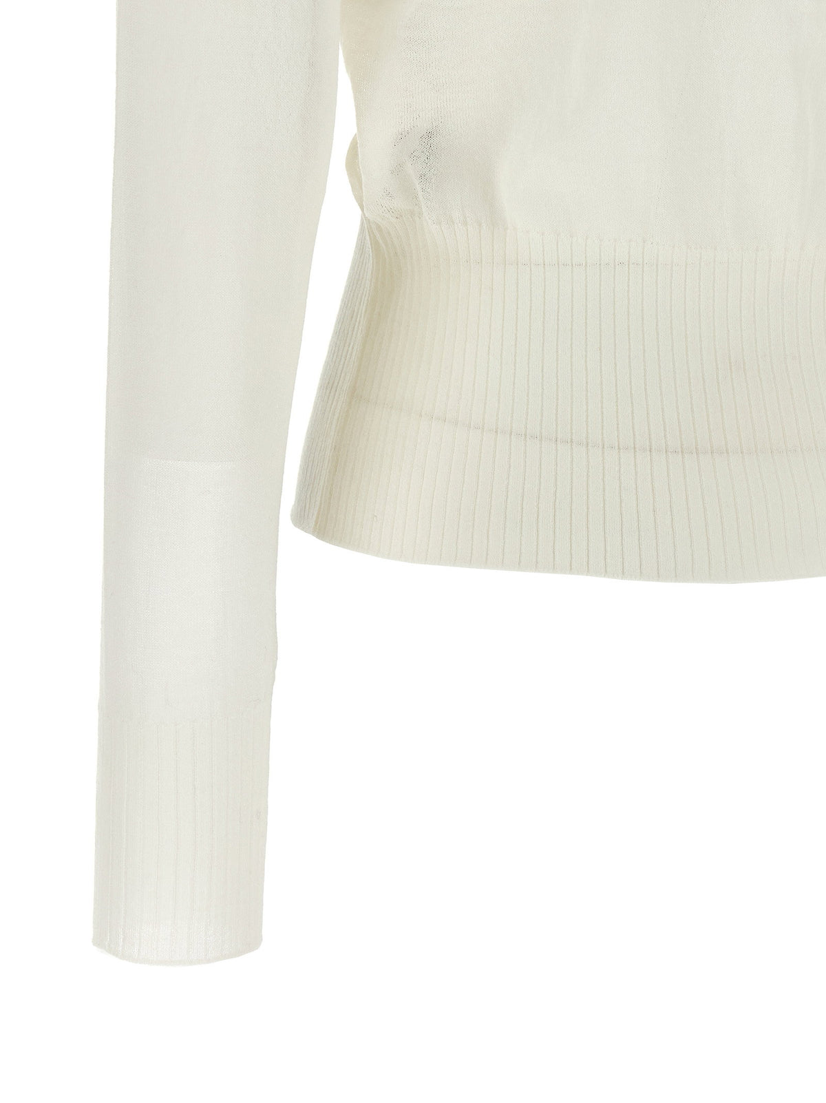 Nude Ruffle Cardigan