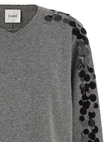 Nude Sequin Sweater