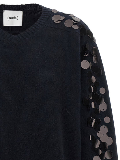 Nude Sequin Sweater