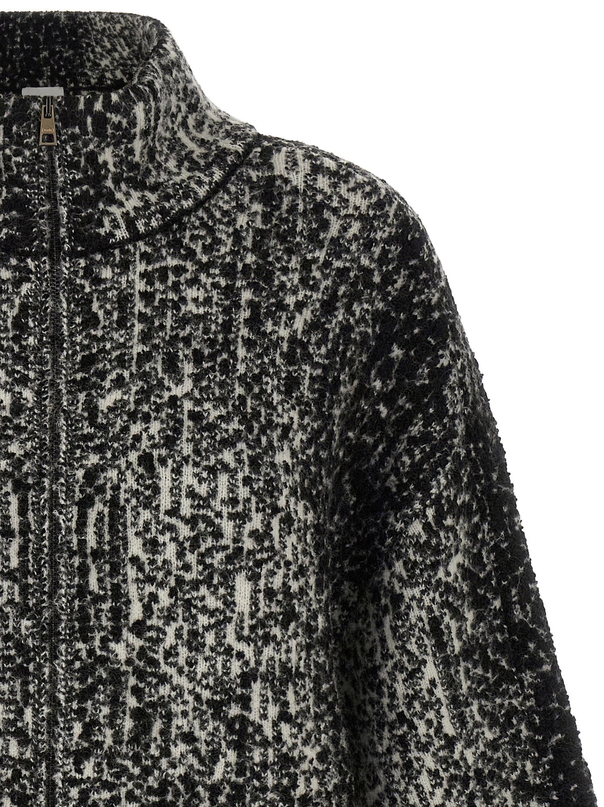 Nude Bouclé Bomber Jacket