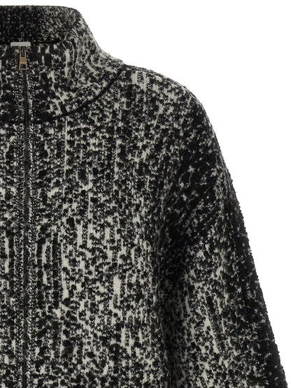 Nude Bouclé Bomber Jacket