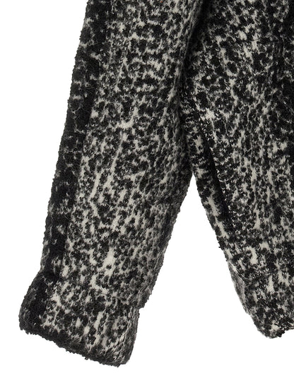 Nude Bouclé Bomber Jacket