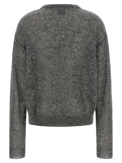 Nude Micro Sequin Sweater