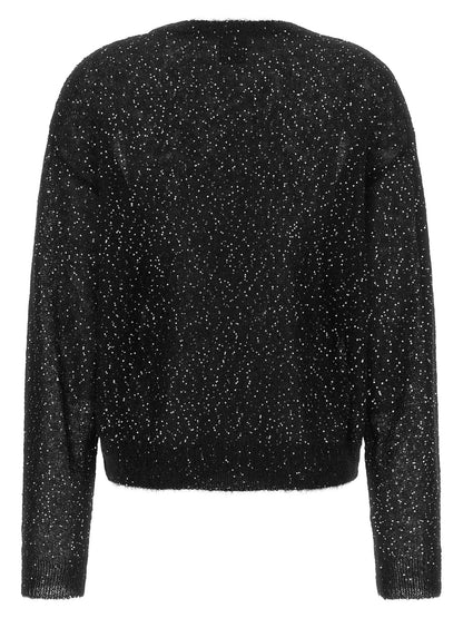 Nude Micro Sequin Sweater