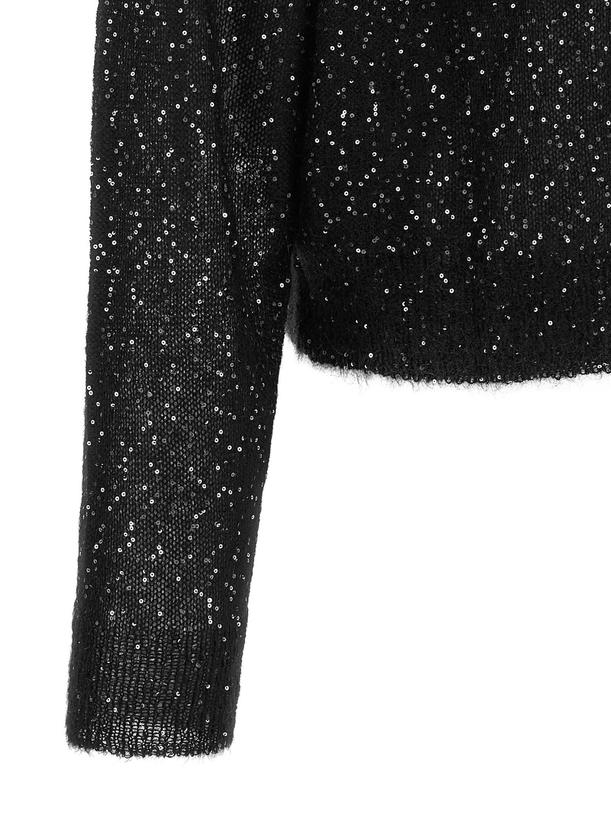 Nude Micro Sequin Sweater