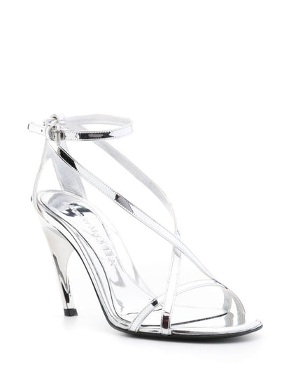 Alexander McQueen Twisted Armadillo 95mm patent sandals