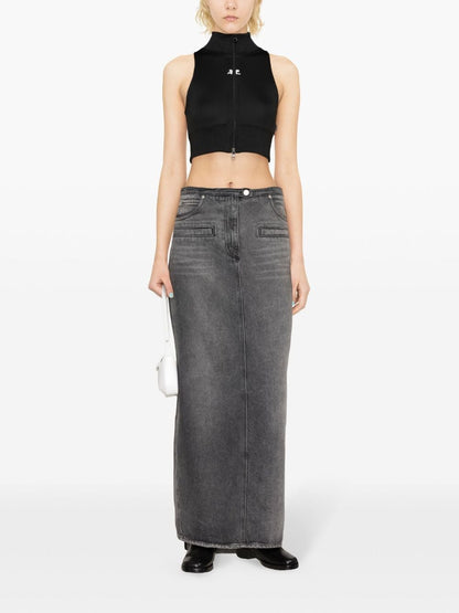 Courreges Pre Cropped track vest