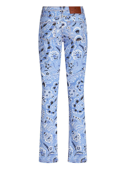 Etro Bandana-print skinny jeans