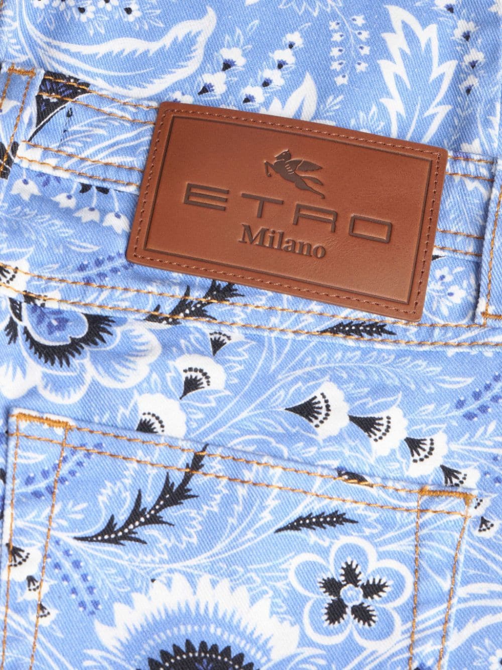 Etro Bandana-print skinny jeans